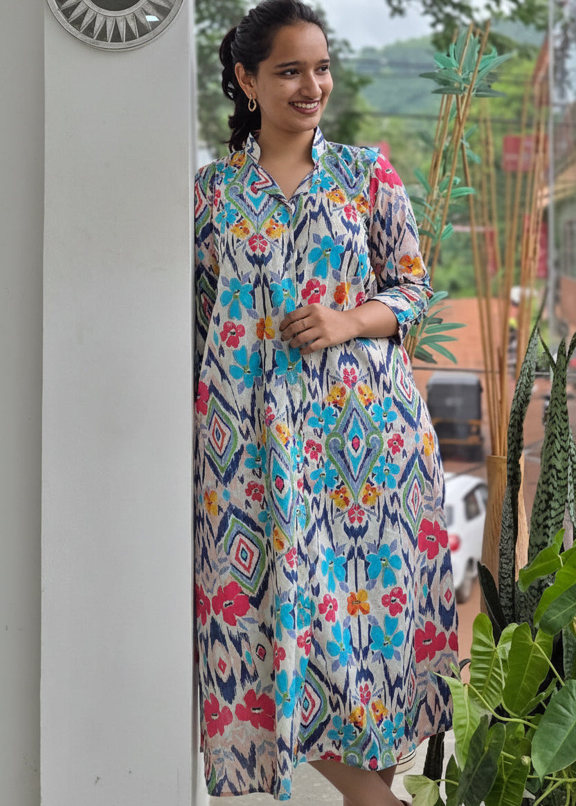 MULTI COLOUR SHIRT DRESS