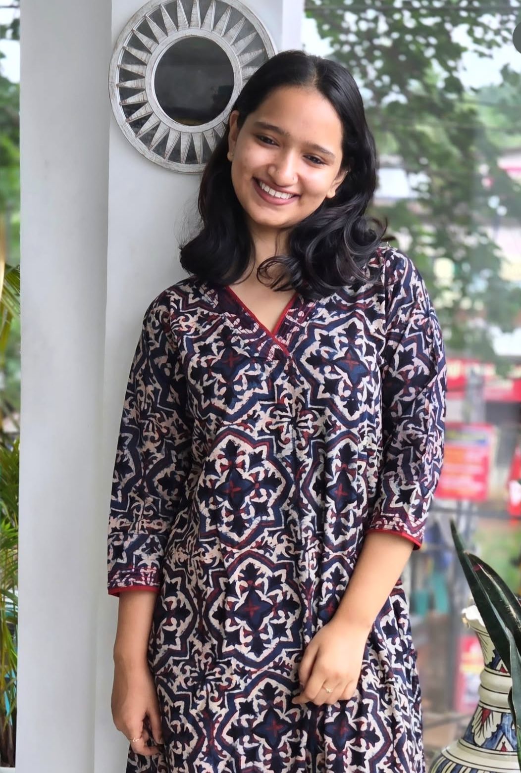 NILA AJARAKH KURTI