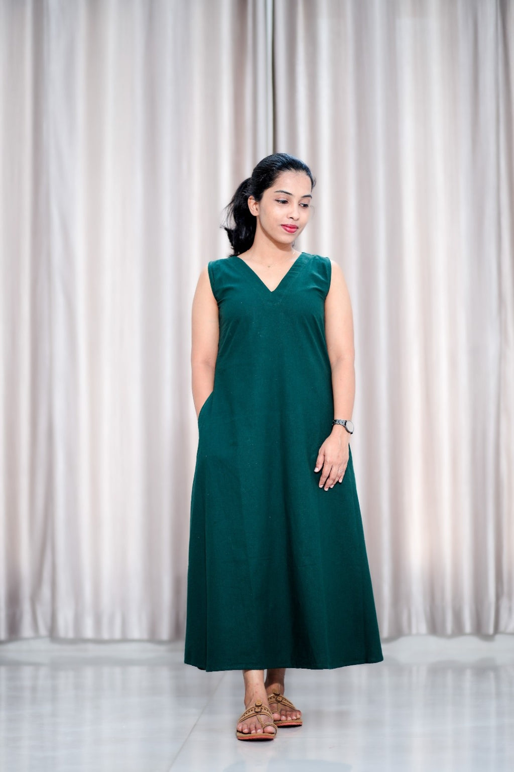 Bottle green Dress