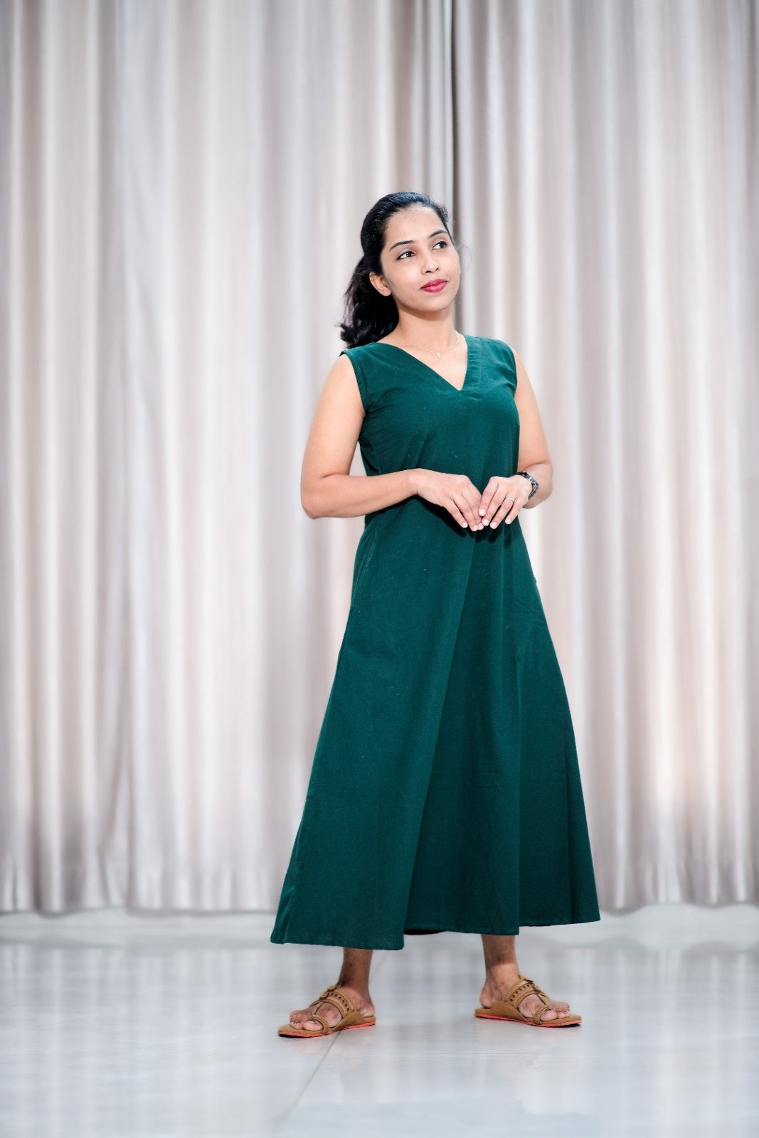 Bottle green Dress