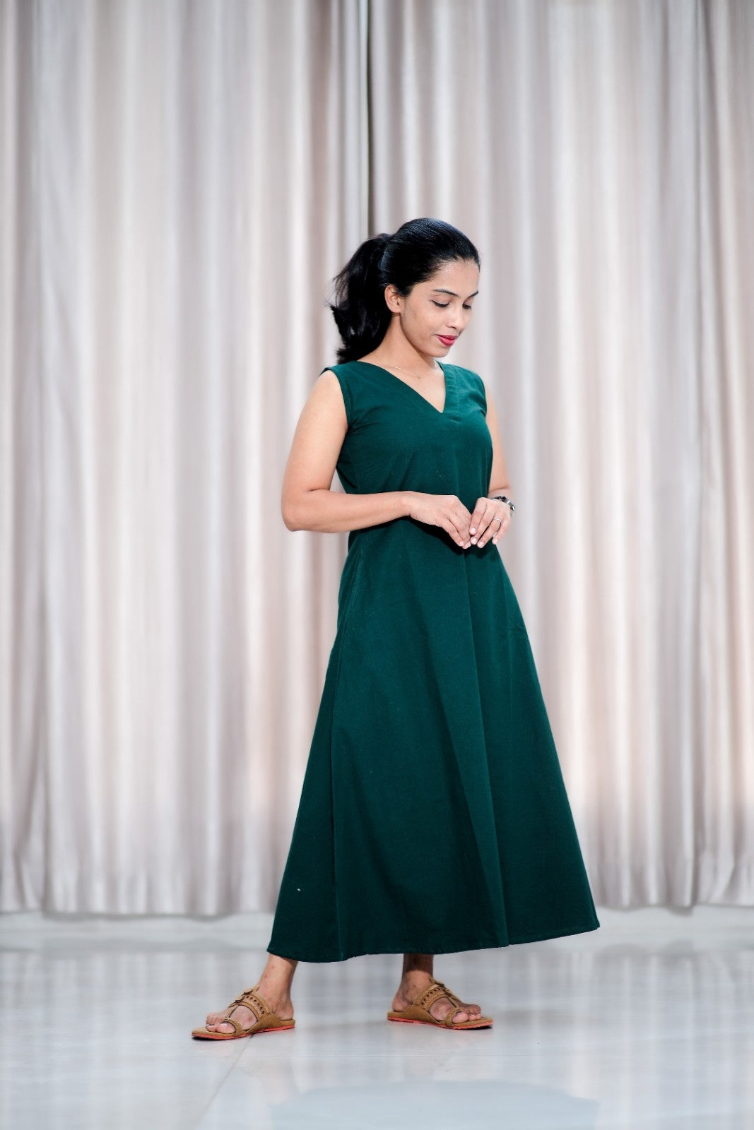 Bottle green Dress