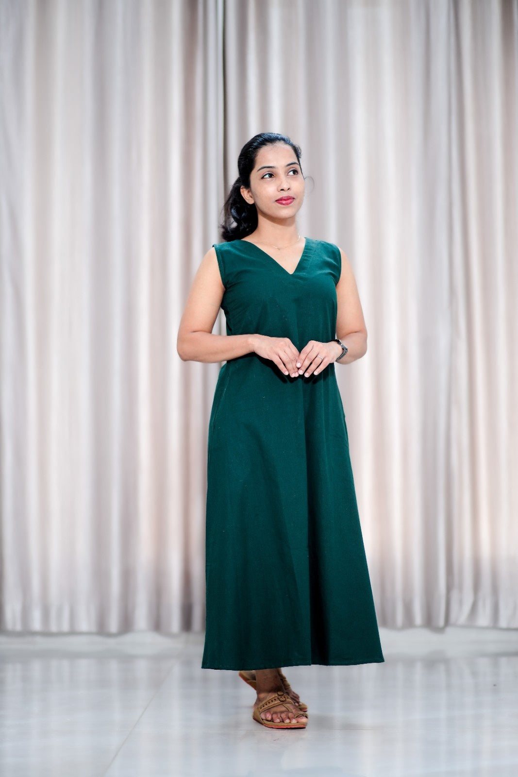 Bottle green Dress