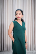Bottle green Dress