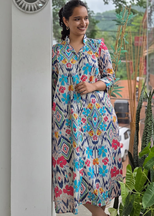 MULTI COLOUR SHIRT DRESS