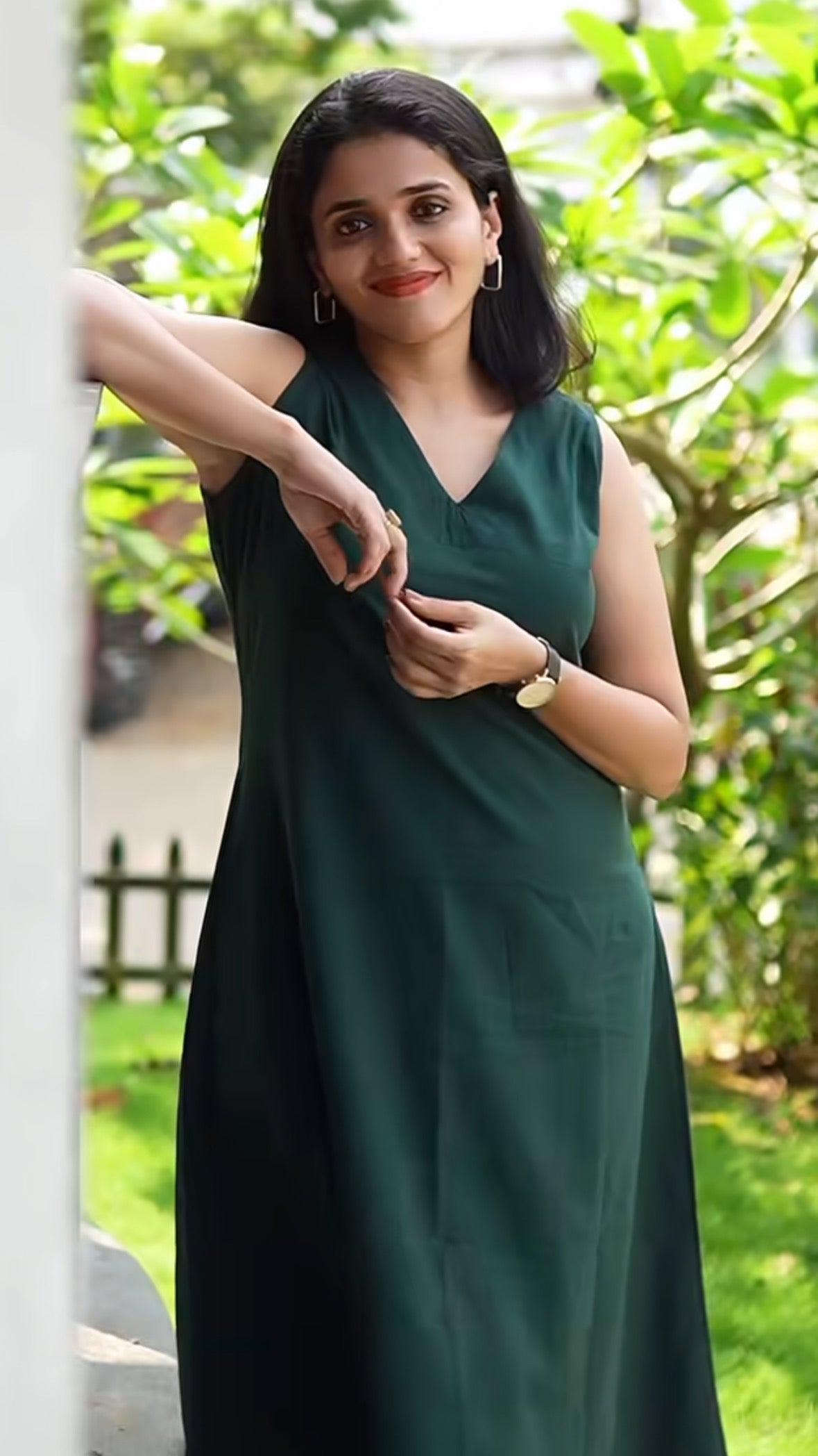 Bottle green Dress