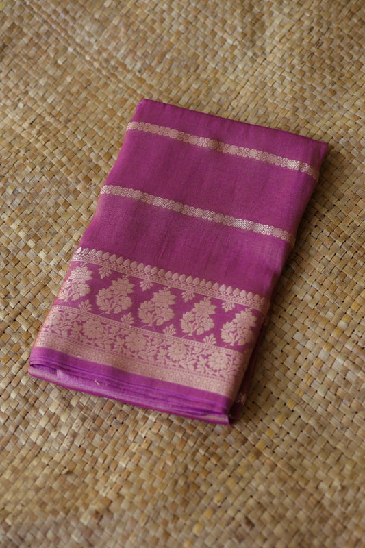 BANARAS STRIPE BUTTER SILK SAREE