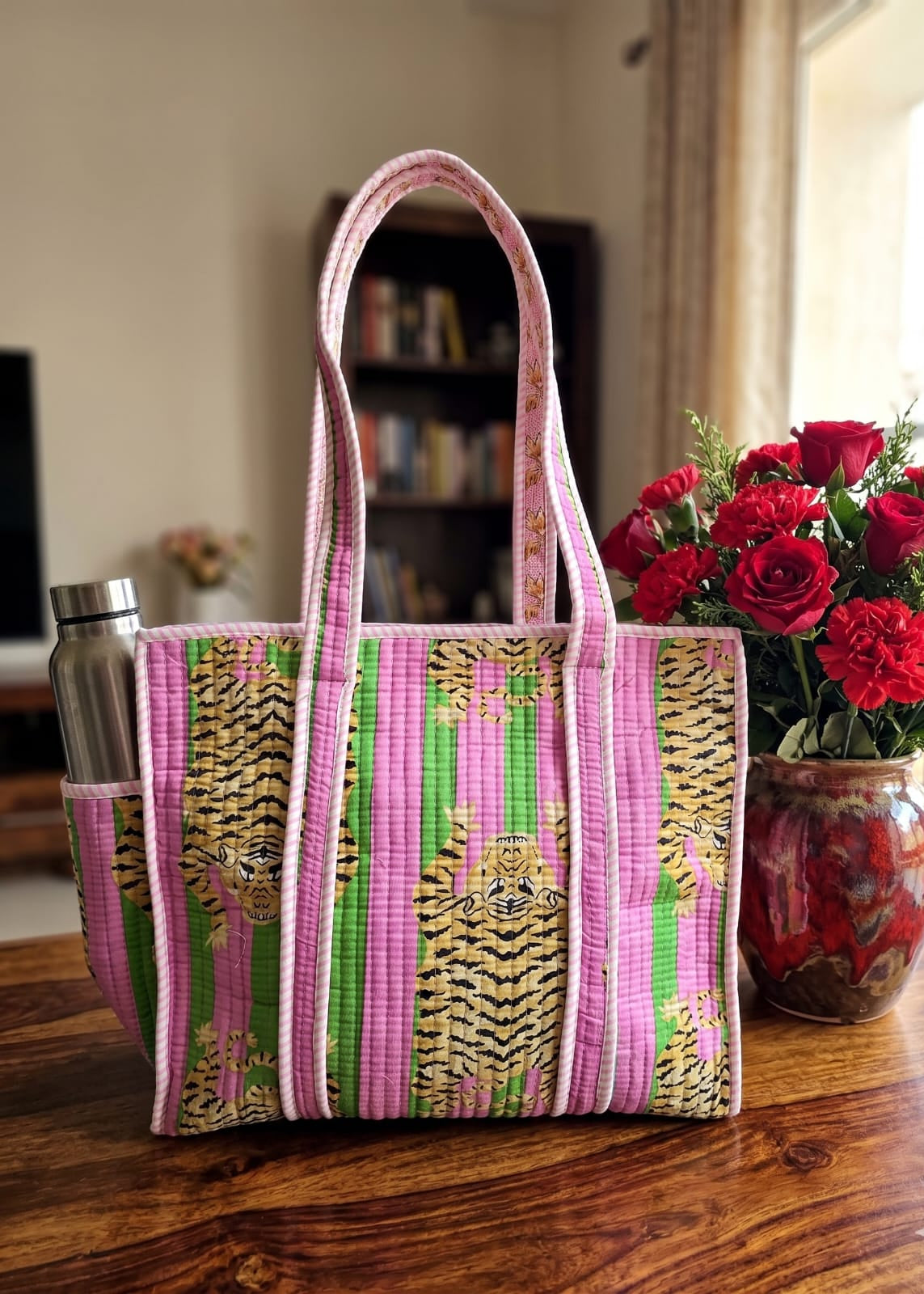 TIGER QUILTED BAG